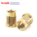 OEM/ODM Fasteners Knurled Threaded Brass Insert Nut